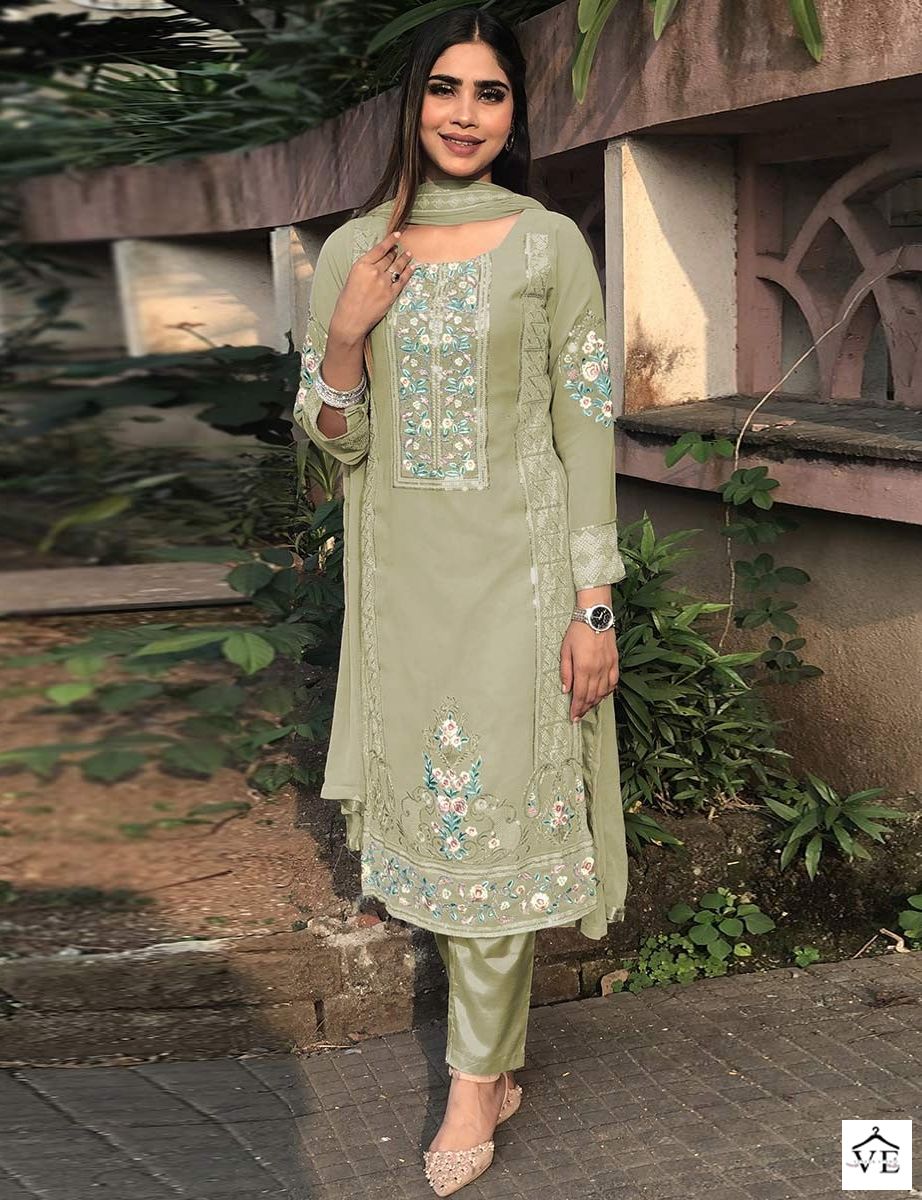 Shanaya Rose Premium Edition Faux Georgette Wholesale Pakistani Suits Catalog — Wholesale Salwar Suits, MPA wholesale from Surat — view 1