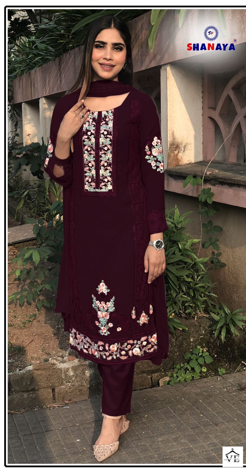 Shanaya Rose Premium Edition Faux Georgette Wholesale Pakistani Suits Catalog — Wholesale Salwar Suits, MPA wholesale from Surat - Gallery Image 12