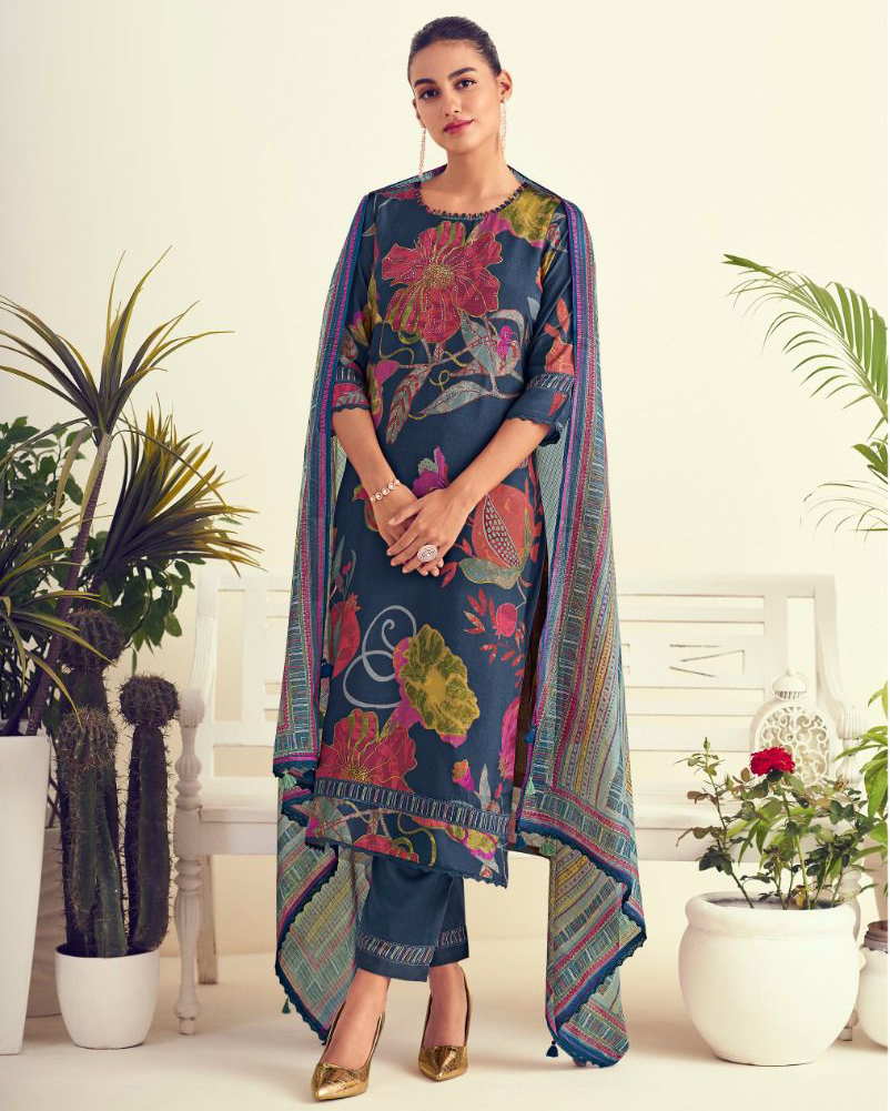 Jay Vijay Saavi 3092 Muslin Wholesale Designer Salwar Suit Catalog — Wholesale Salwar Suits, MPA wholesale from Surat — view 1