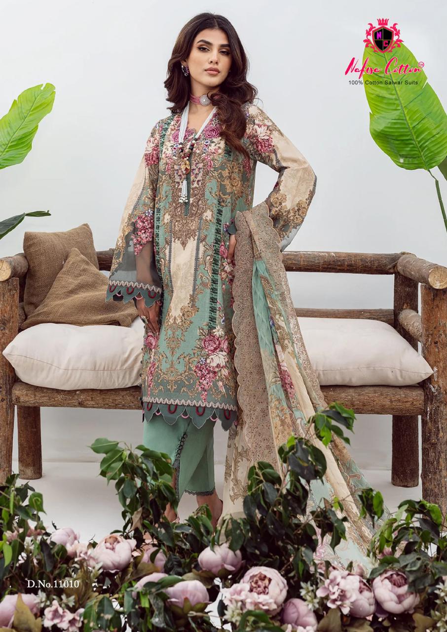 Nafisa Sahil Designer Cotton Collection Vol 11 Cotton Wholesale Pakistani Salwar Suit Catalog — Wholesale Salwar Suits, MPA wholesale from Surat — view 1