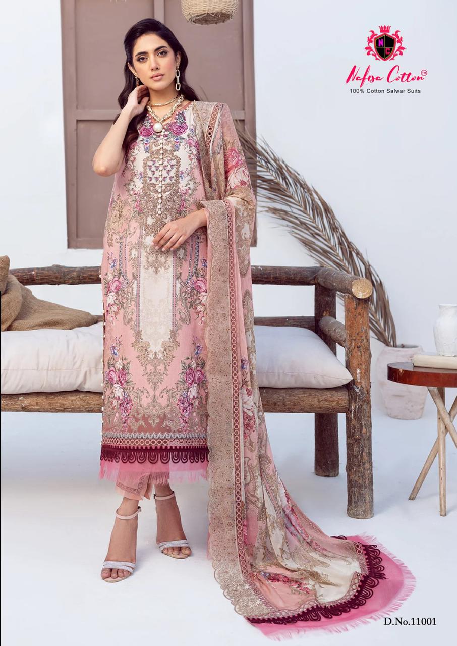 Nafisa Sahil Designer Cotton Collection Vol 11 Cotton Wholesale Pakistani Salwar Suit Catalog — Wholesale Salwar Suits, MPA wholesale from Surat - Gallery Image 3