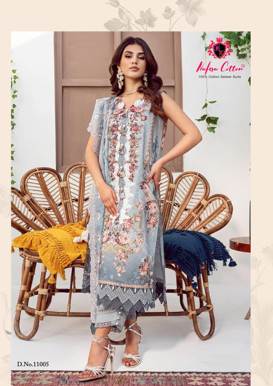 Nafisa Sahil Designer Cotton Collection Vol 11 Cotton Wholesale Pakistani Salwar Suit Catalog — Wholesale Salwar Suits, MPA wholesale from Surat - Gallery Image 4