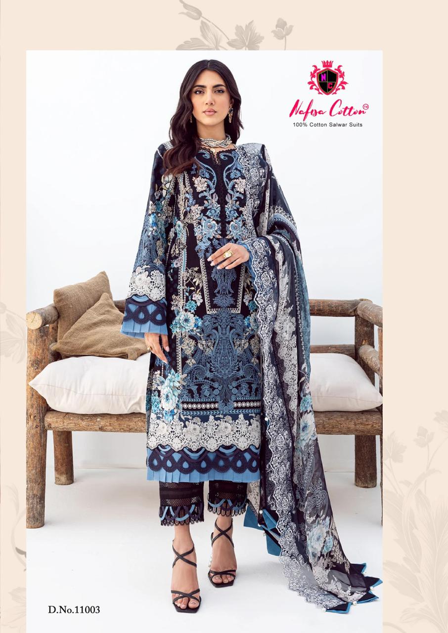 Nafisa Sahil Designer Cotton Collection Vol 11 Cotton Wholesale Pakistani Salwar Suit Catalog — Wholesale Salwar Suits, MPA wholesale from Surat - Gallery Image 5