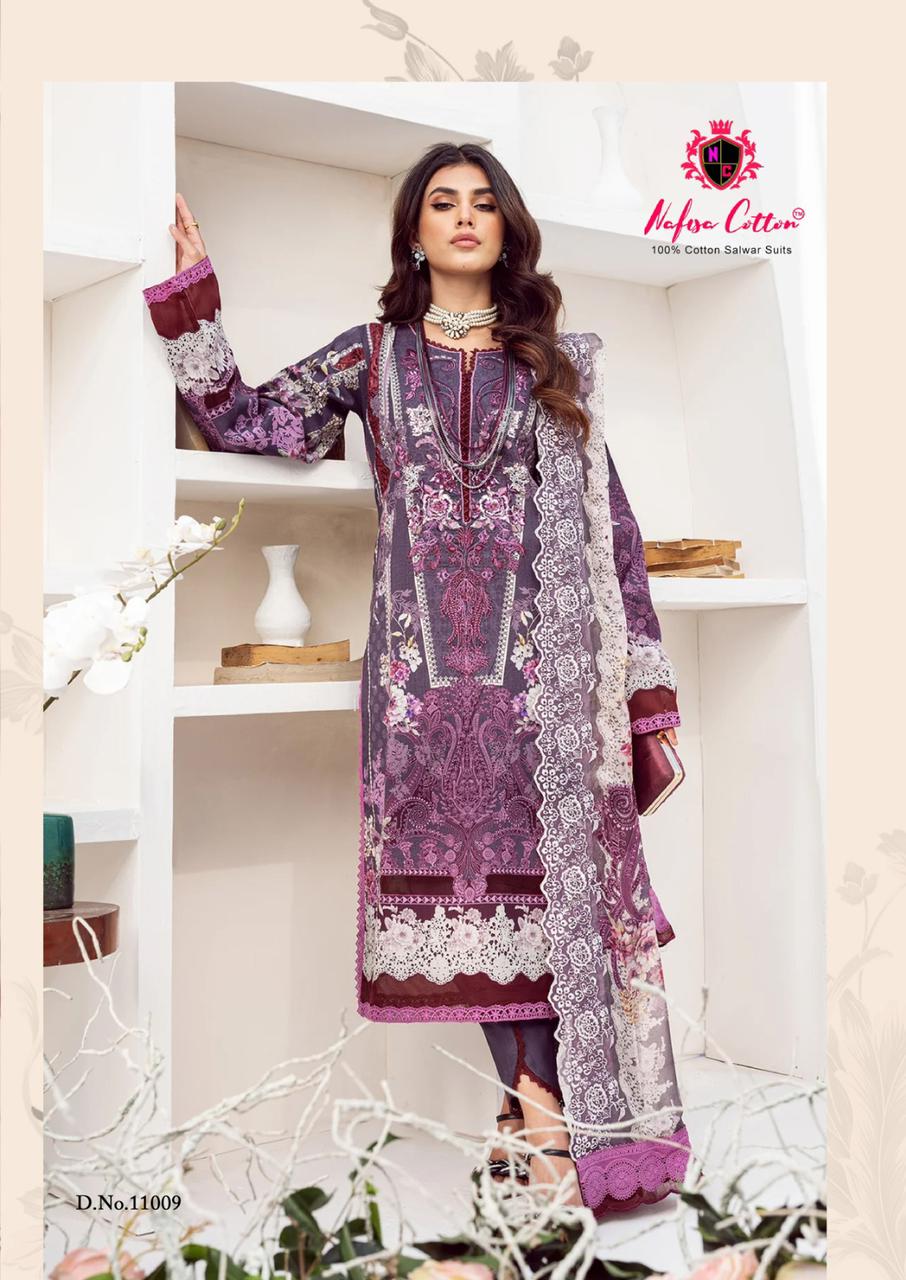 Nafisa Sahil Designer Cotton Collection Vol 11 Cotton Wholesale Pakistani Salwar Suit Catalog — Wholesale Salwar Suits, MPA wholesale from Surat - Gallery Image 9