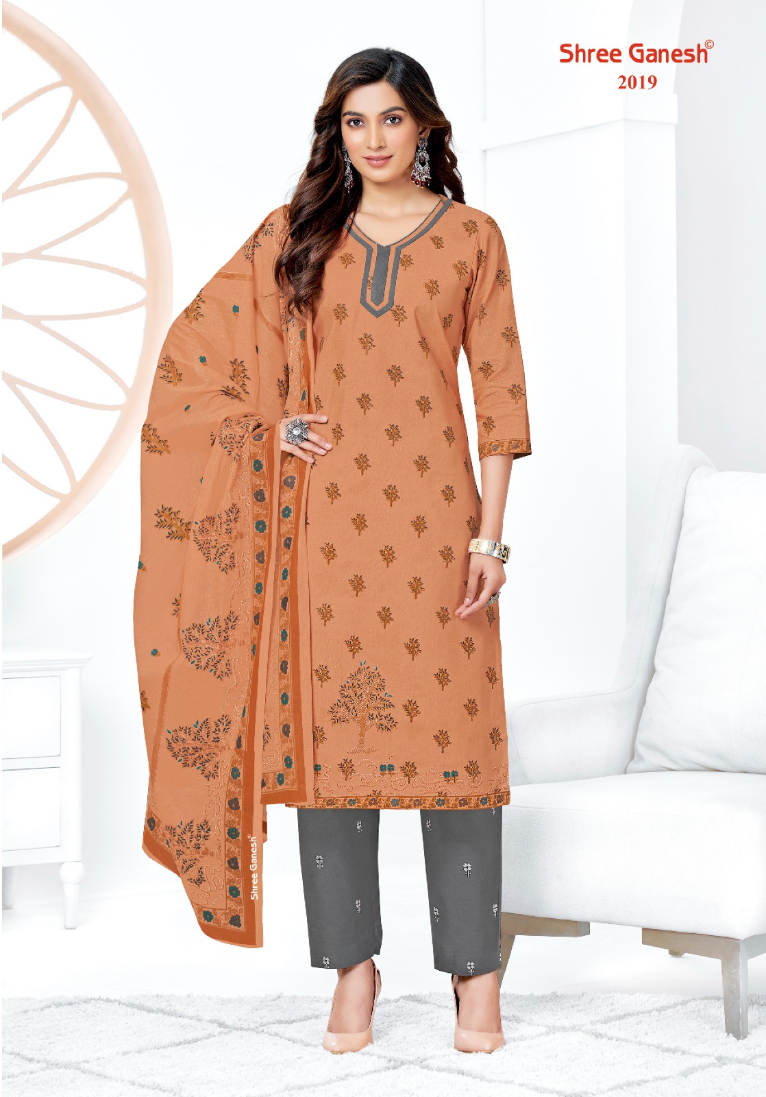 Shree Ganesh Samaiyra Vol 10 Cotton Wholesale Salwar Suit Catalog — Wholesale Salwar Suits, MPA wholesale from Surat - Gallery Image 13