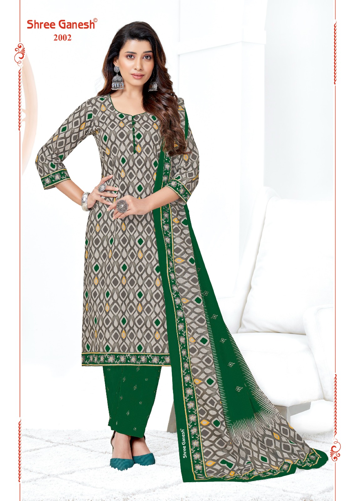 Shree Ganesh Samaiyra Vol 10 Cotton Wholesale Salwar Suit Catalog — Wholesale Salwar Suits, MPA wholesale from Surat - Gallery Image 3