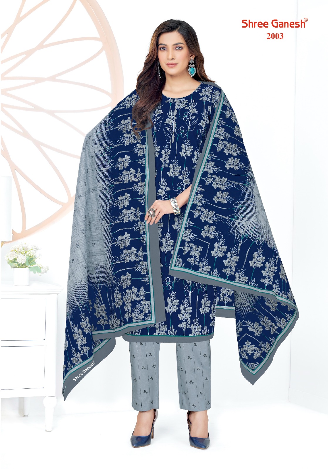 Shree Ganesh Samaiyra Vol 10 Cotton Wholesale Salwar Suit Catalog — Wholesale Salwar Suits, MPA wholesale from Surat - Gallery Image 6