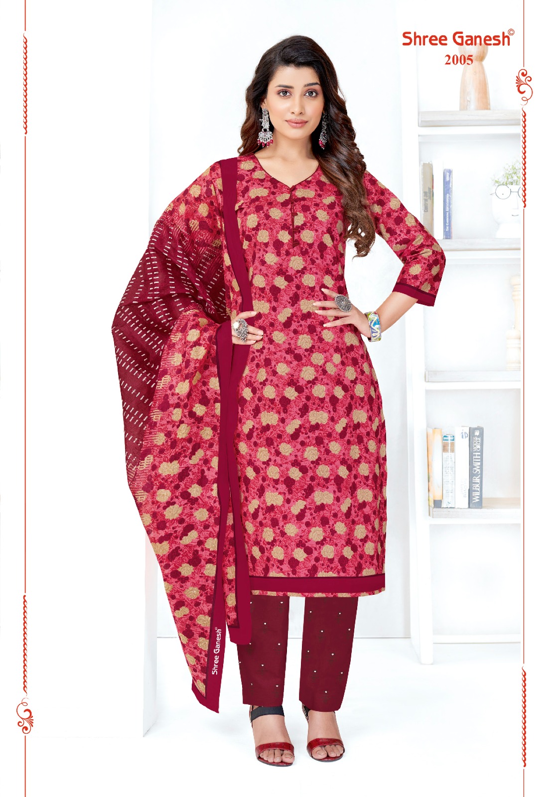 Shree Ganesh Samaiyra Vol 10 Cotton Wholesale Salwar Suit Catalog — Wholesale Salwar Suits, MPA wholesale from Surat - Gallery Image 7