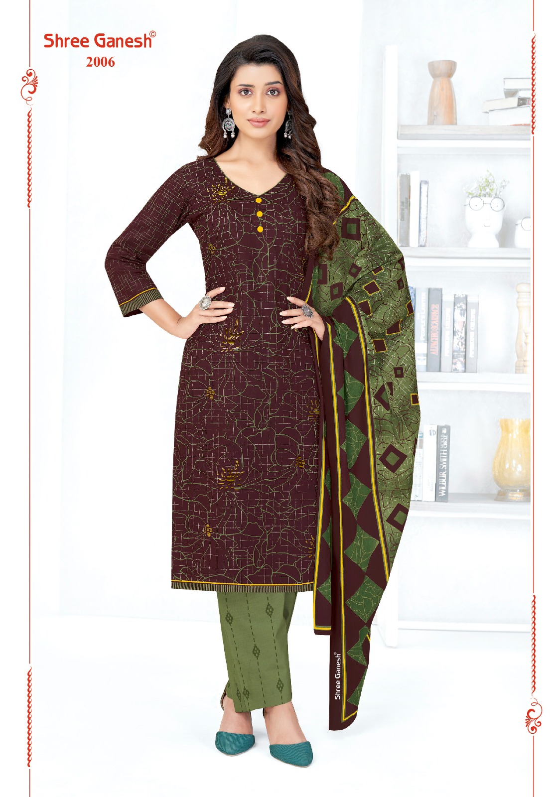 Shree Ganesh Samaiyra Vol 10 Cotton Wholesale Salwar Suit Catalog — Wholesale Salwar Suits, MPA wholesale from Surat - Gallery Image 9