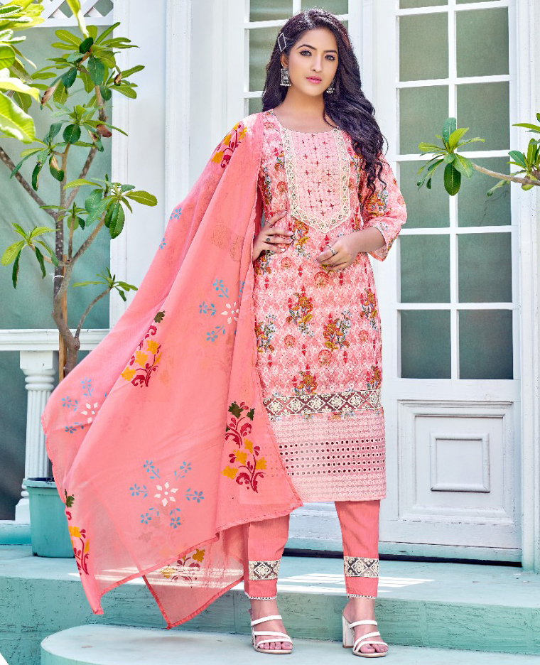 Mayur Sassy Cotton Wholesale Readymade Salwar Suit Catalog — Wholesale Salwar Suits, Mayur Dress wholesale from Surat — view 1