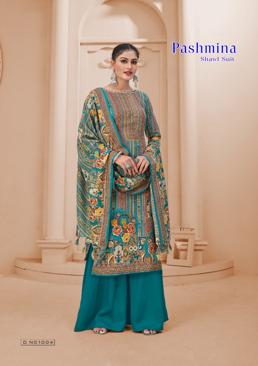 Vardan Ethnic Sat Pashmina Vol 11 Cotton Wholesale Salwar Suit Catalog — Wholesale Salwar Suits, MPA wholesale from Surat - Gallery Image 9