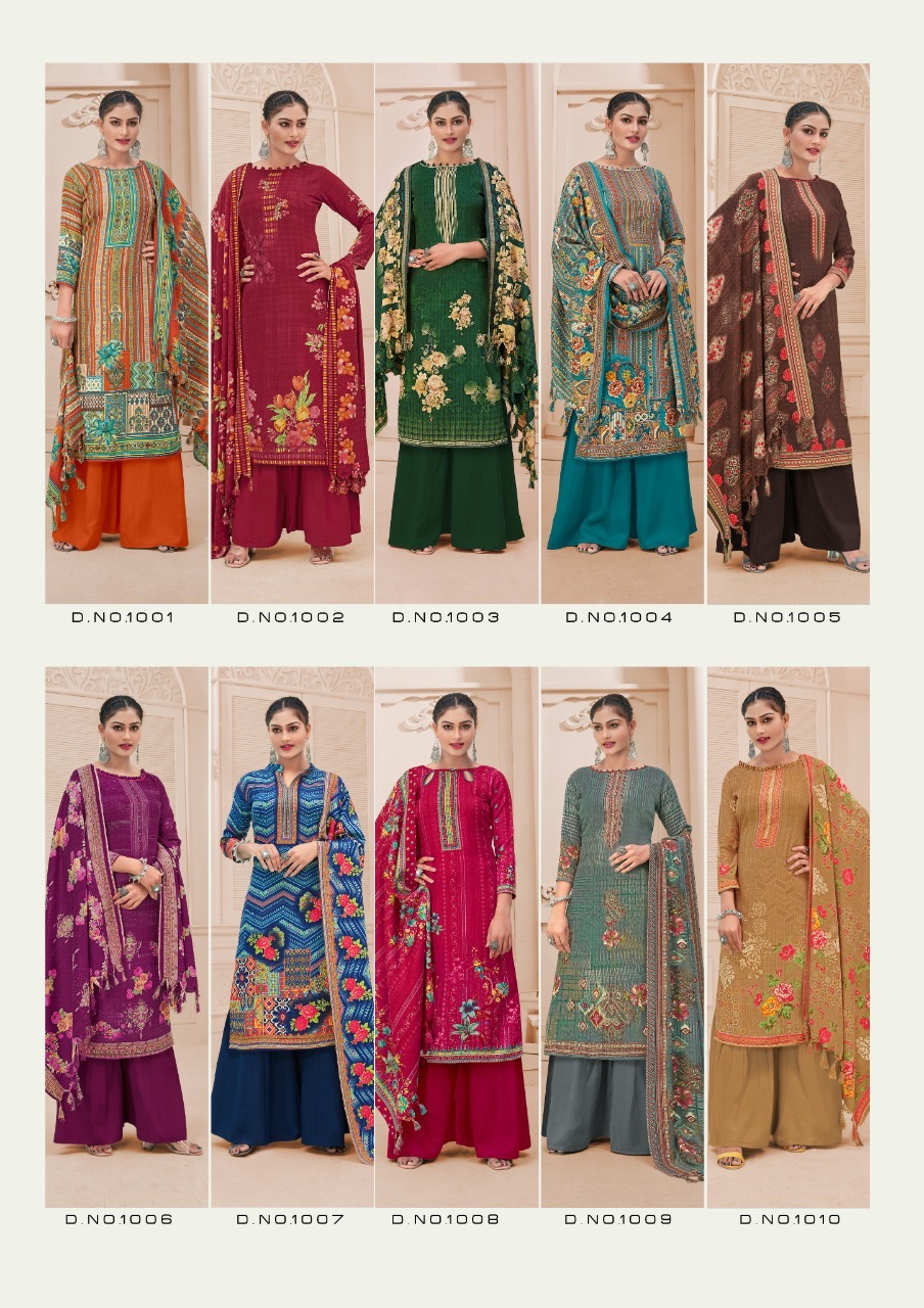 Vardan Ethnic Sat Pashmina Vol 11 Cotton Wholesale Salwar Suit Catalog — Wholesale Salwar Suits, MPA wholesale from Surat — view 11