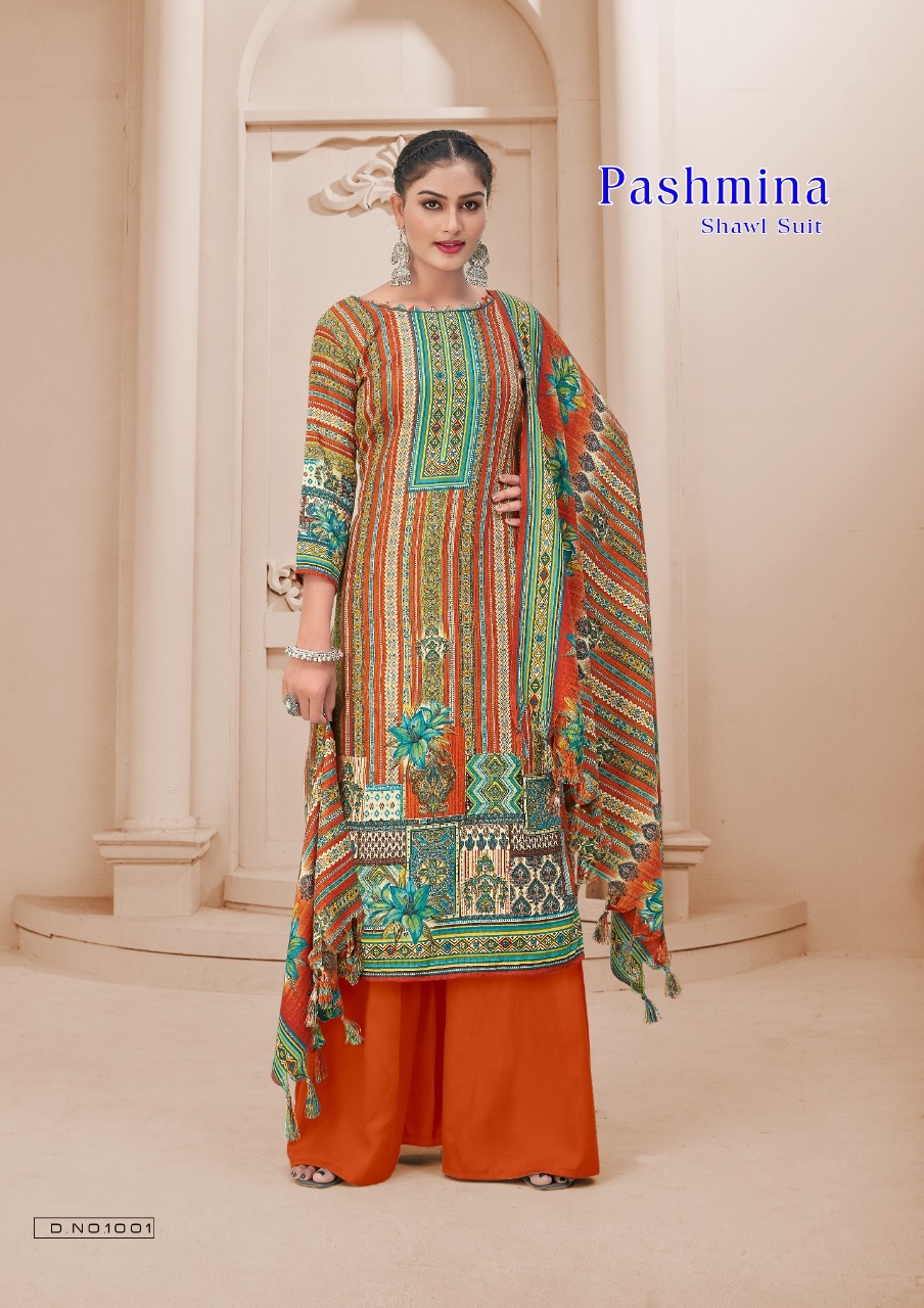 Vardan Ethnic Sat Pashmina Vol 11 Cotton Wholesale Salwar Suit Catalog — Wholesale Salwar Suits, MPA wholesale from Surat - Gallery Image 3