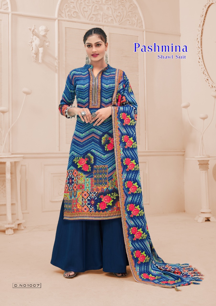 Vardan Ethnic Sat Pashmina Vol 11 Cotton Wholesale Salwar Suit Catalog — Wholesale Salwar Suits, MPA wholesale from Surat - Gallery Image 4