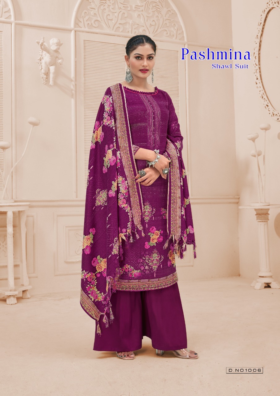 Vardan Ethnic Sat Pashmina Vol 11 Cotton Wholesale Salwar Suit Catalog — Wholesale Salwar Suits, MPA wholesale from Surat - Gallery Image 5