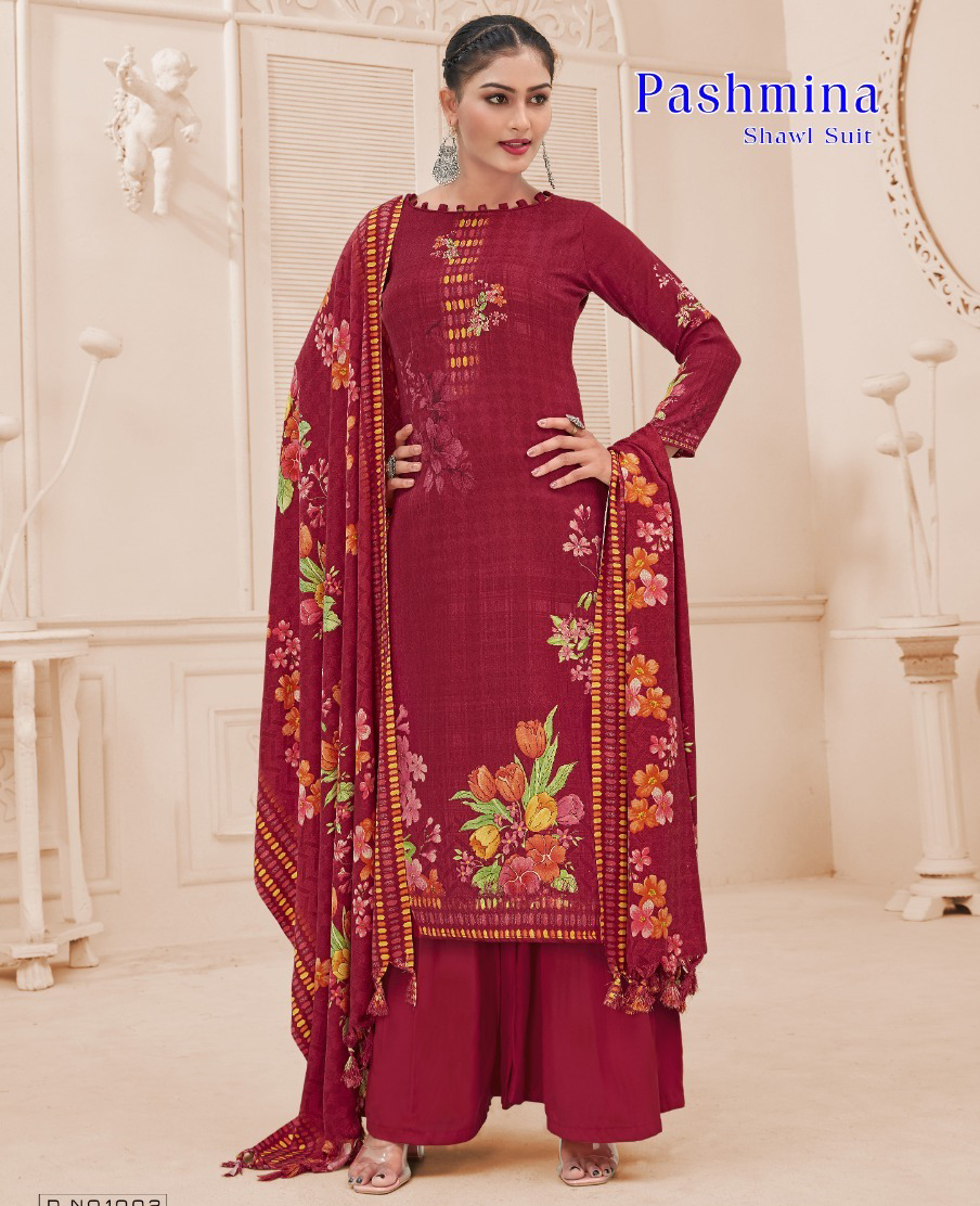 Vardan Ethnic Sat Pashmina Vol 11 Cotton Wholesale Salwar Suit Catalog — Wholesale Salwar Suits, MPA wholesale from Surat — view 1