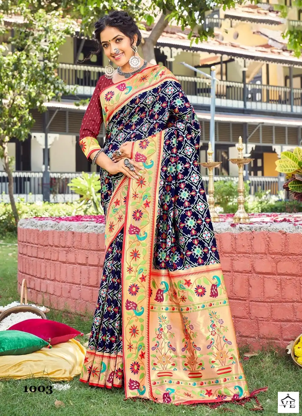 Sangam Saumya Paithani Patola Silk Wholesale Saree Catalog — Wholesale Sarees, MPA wholesale from Surat - Gallery Image 6