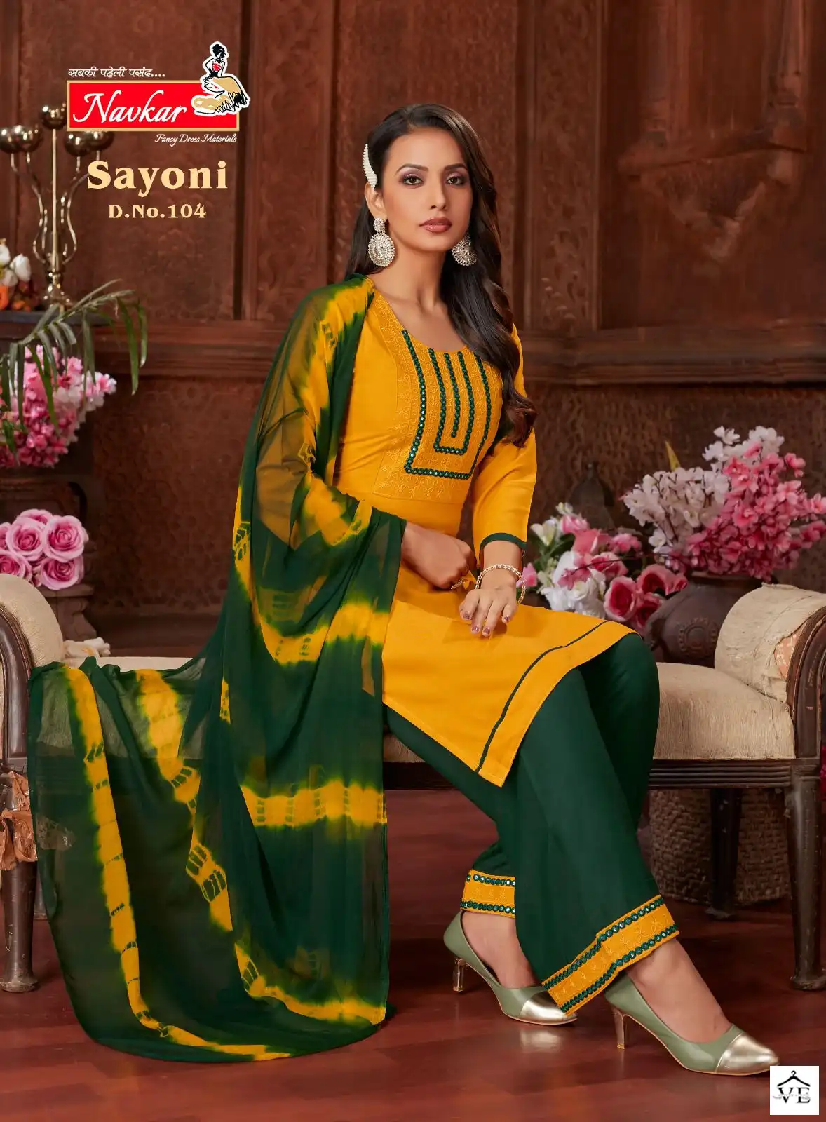 Navkar Sayoni Rayon Wholesale Readymade Salwar Suit Catalog — Wholesale Salwar Suits, MPA wholesale from Surat - Gallery Image 5