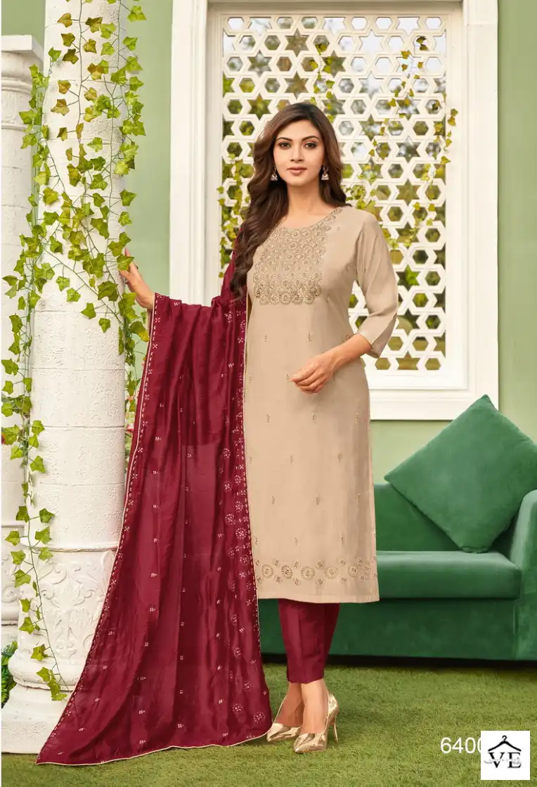 Kapil Trendz Seona Viscose Poly Silk Wholesale Readymade Suits Catalog — Wholesale Salwar Suits, MPA wholesale from Surat - Gallery Image 6
