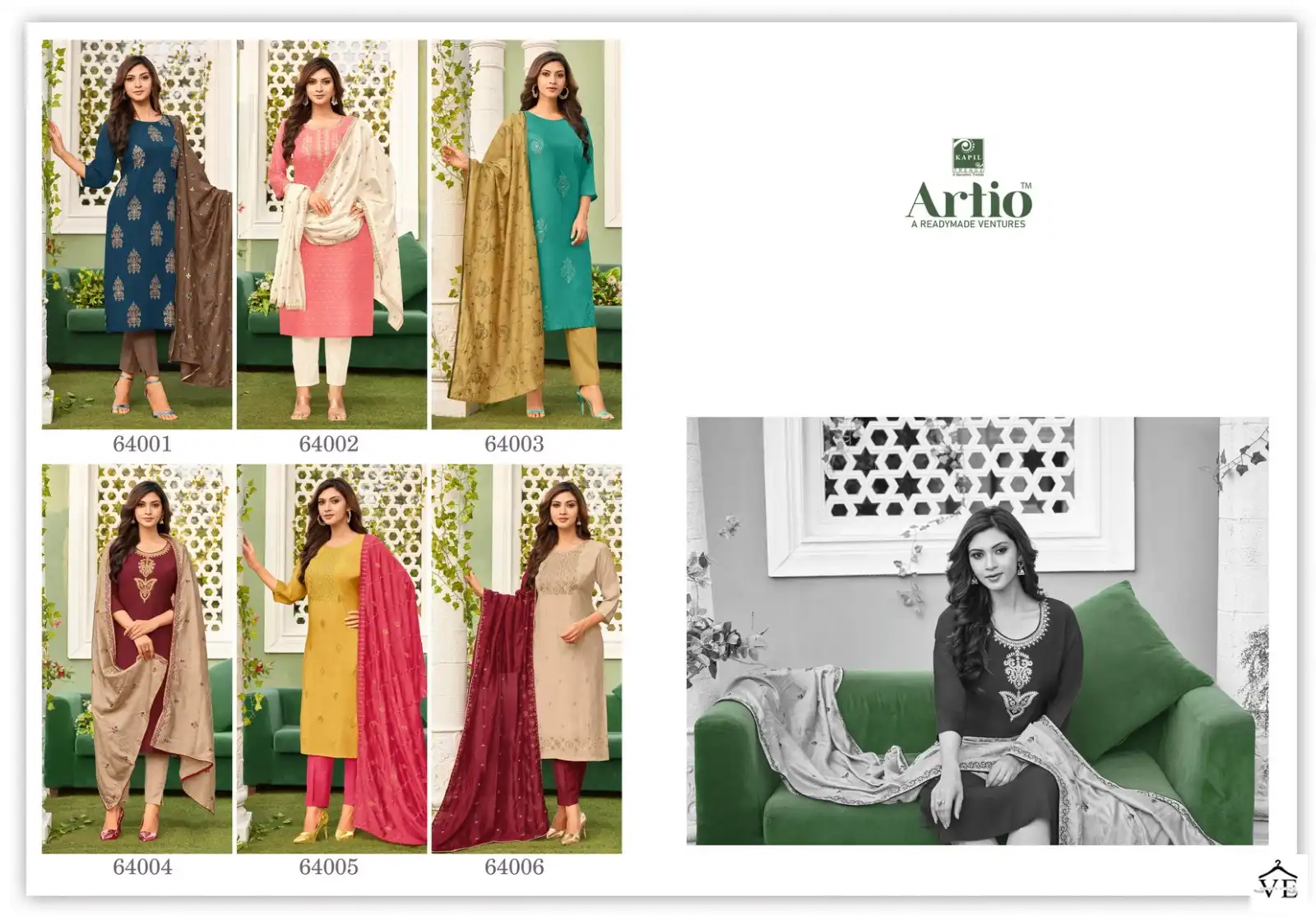 Kapil Trendz Seona Viscose Poly Silk Wholesale Readymade Suits Catalog — Wholesale Salwar Suits, MPA wholesale from Surat — view 7
