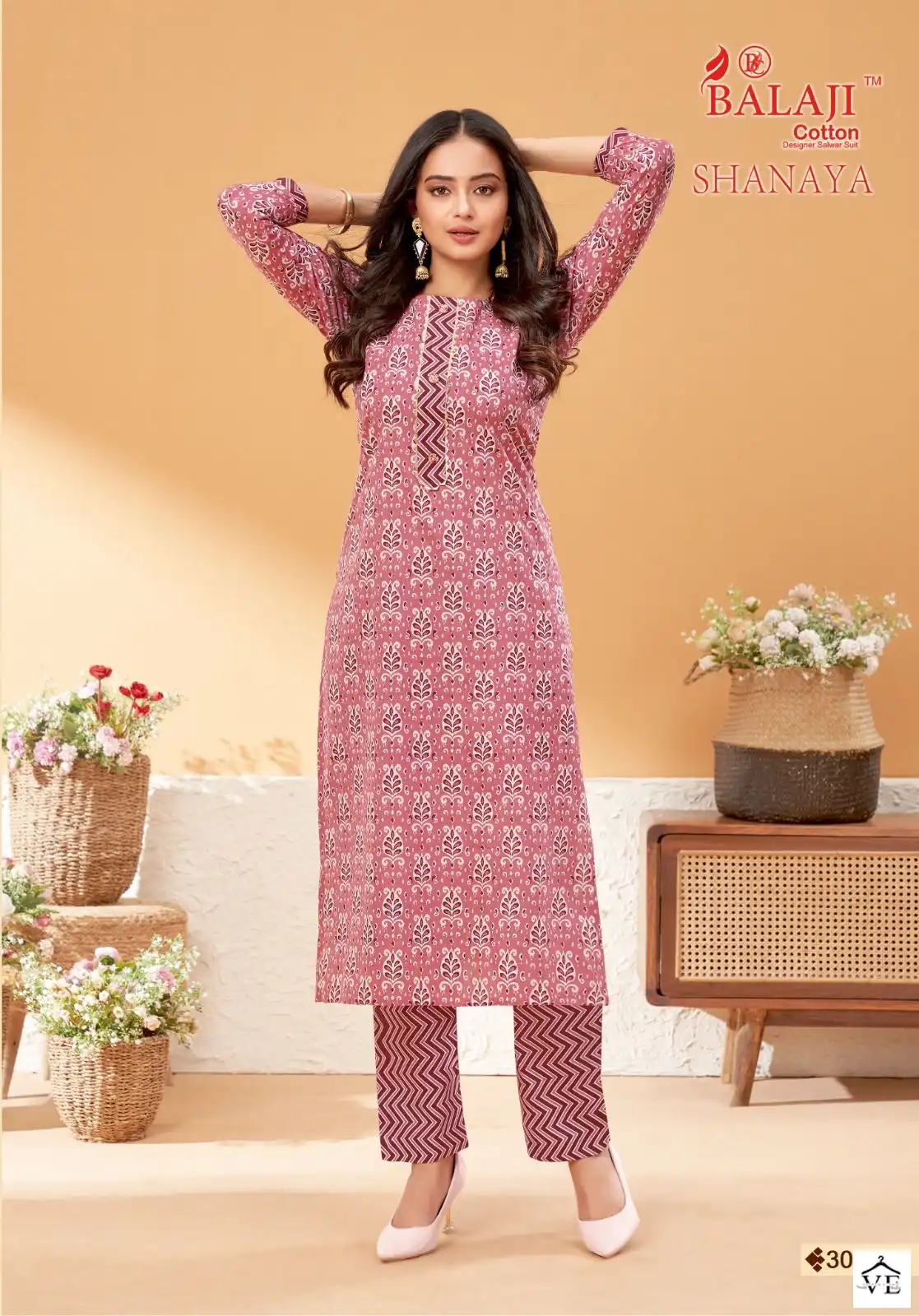 Balaji Shanaya Vol 3 Cotton Wholesale Kurti With Pant Catalog — Wholesale Kurtis, MPA wholesale from Surat - Gallery Image 2