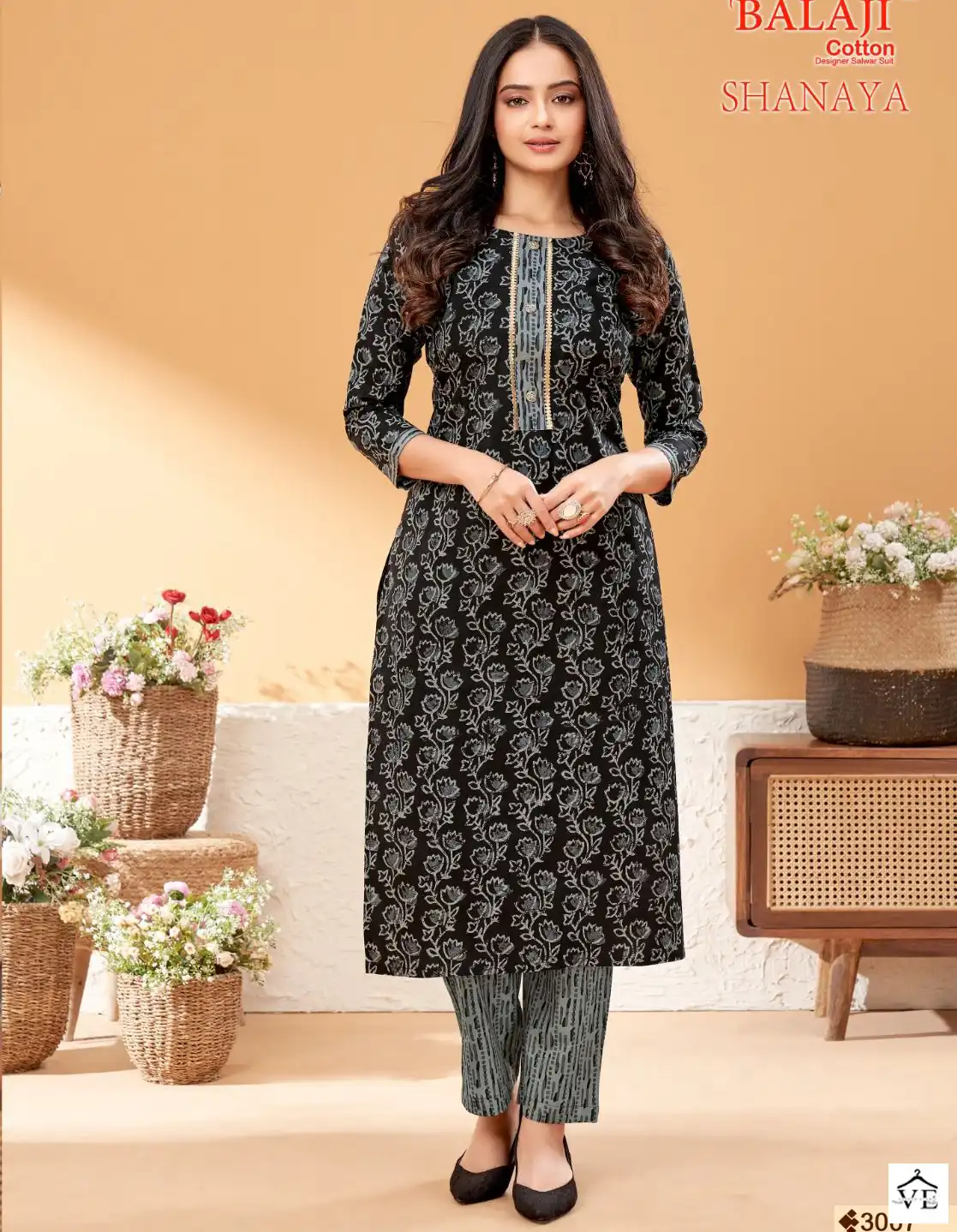 Balaji Shanaya Vol 3 Cotton Wholesale Kurti With Pant Catalog — Wholesale Kurtis, MPA wholesale from Surat — view 1