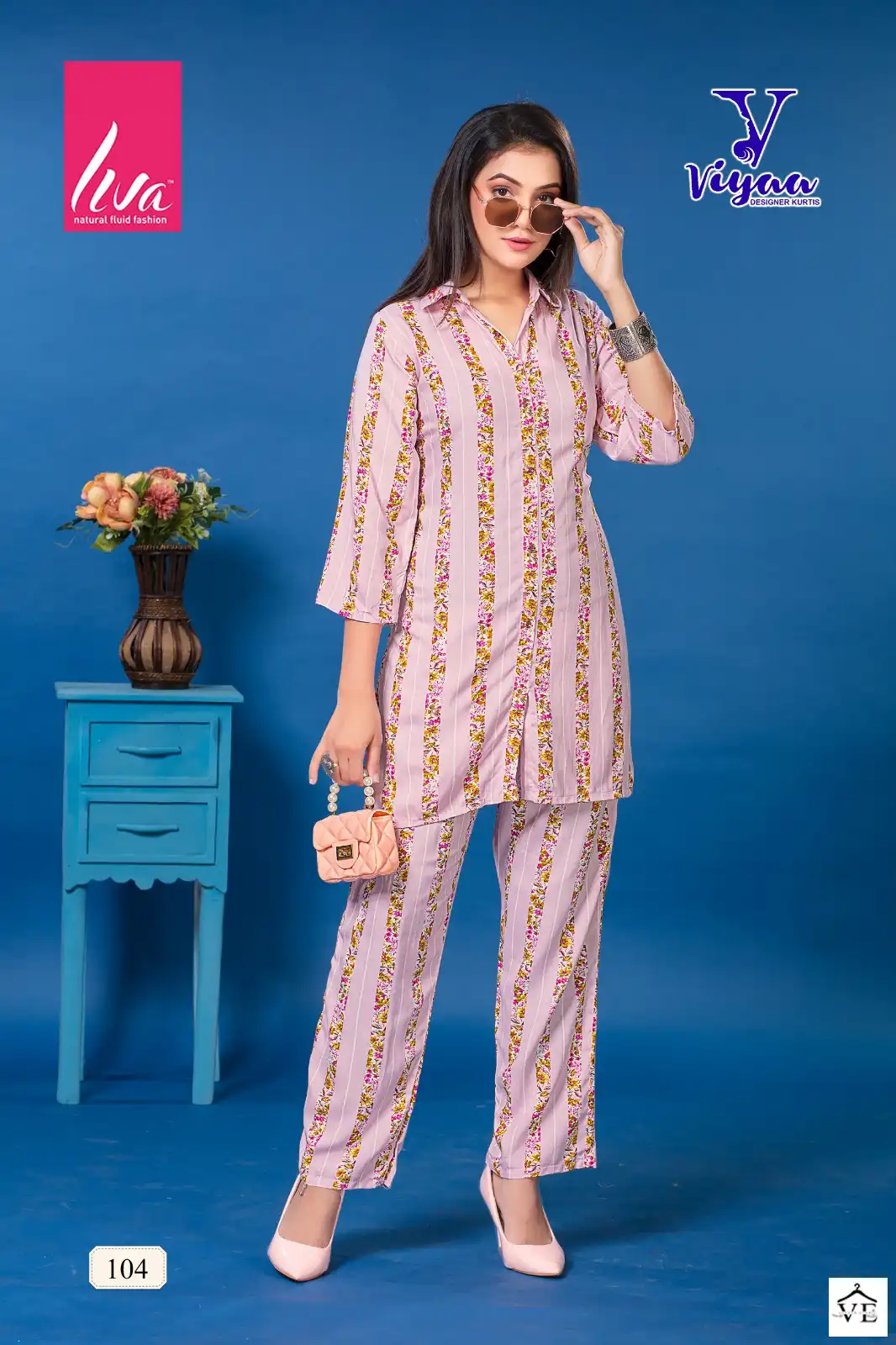 Viyaa Sheerat Vol 1 Pure Rayon Wholesale Co-Ord Set Catalog — Wholesale Kurtis, MPA wholesale from Surat — view 6
