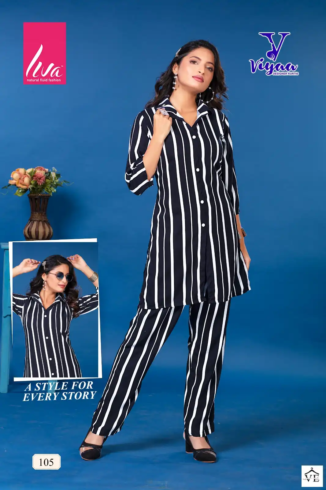 Viyaa Sheerat Vol 1 Pure Rayon Wholesale Co-Ord Set Catalog — Wholesale Kurtis, MPA wholesale from Surat — view 7