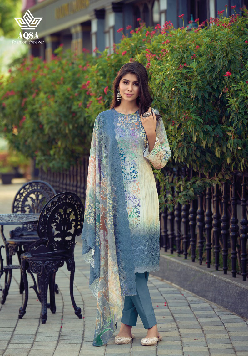 AQSA Shiyahi Silk Wholesale Designer Fancy Salwar Suit Catalog — Wholesale Salwar Suits, MPA wholesale from Surat - Gallery Image 6
