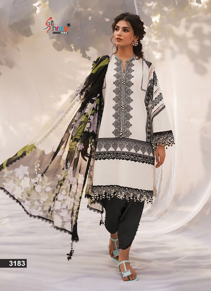 Shree Fab Jade Solitaire Vol 3 Cotton Wholesale Pakistani Salwar Suit Catalog — Wholesale Salwar Suits, MPA wholesale from Surat - Gallery Image 3