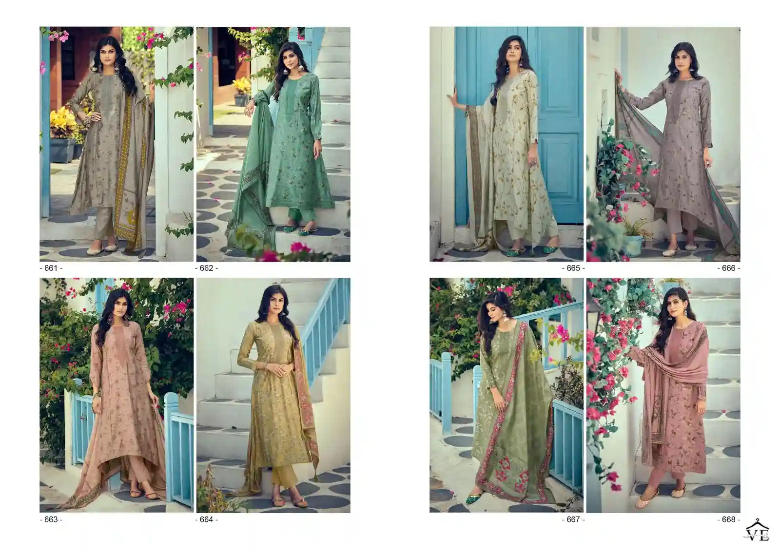 Kilory Trendz Silk Route Vol 4 Pure Viscose Muslin Wholesale Salwar Suit Catalog — Wholesale Salwar Suits, MPA wholesale from Surat — view 9