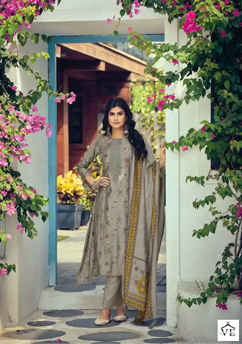 Kilory Trendz Silk Route Vol 4 Pure Viscose Muslin Wholesale Salwar Suit Catalog — Wholesale Salwar Suits, MPA wholesale from Surat - Gallery Image 4