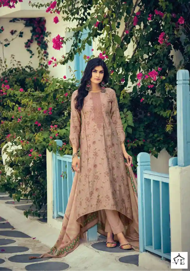 Kilory Trendz Silk Route Vol 4 Pure Viscose Muslin Wholesale Salwar Suit Catalog — Wholesale Salwar Suits, MPA wholesale from Surat - Gallery Image 5