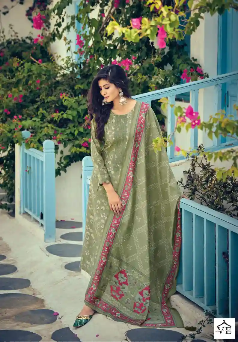 Kilory Trendz Silk Route Vol 4 Pure Viscose Muslin Wholesale Salwar Suit Catalog — Wholesale Salwar Suits, MPA wholesale from Surat - Gallery Image 8