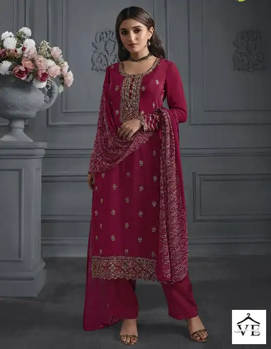 Vinay Fashion Silkina - Royal Crepe 42 Wholesale Designer Salwar Suit Catalog — Wholesale Salwar Suits, MPA wholesale from Surat — view 1