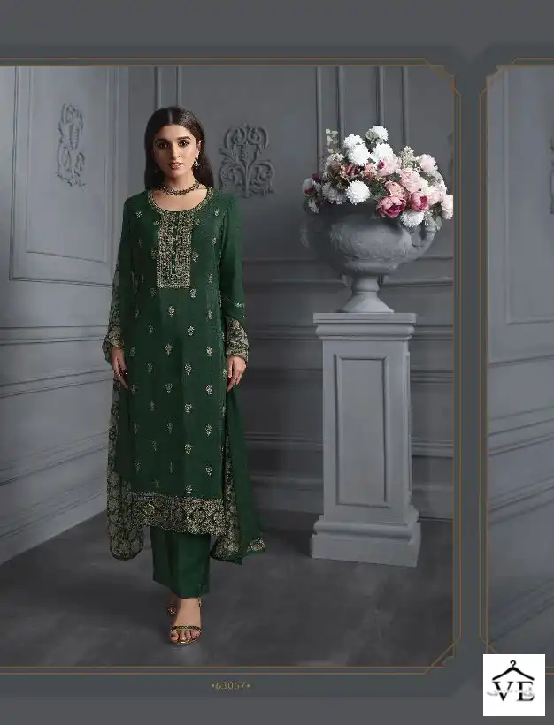 Vinay Fashion Silkina - Royal Crepe 42 Wholesale Designer Salwar Suit Catalog — Wholesale Salwar Suits, MPA wholesale from Surat — Photo 4