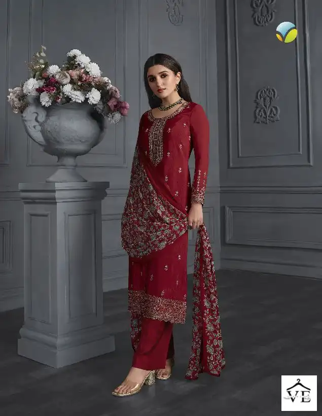 Vinay Fashion Silkina - Royal Crepe 42 Wholesale Designer Salwar Suit Catalog — Wholesale Salwar Suits, MPA wholesale from Surat — Photo 5