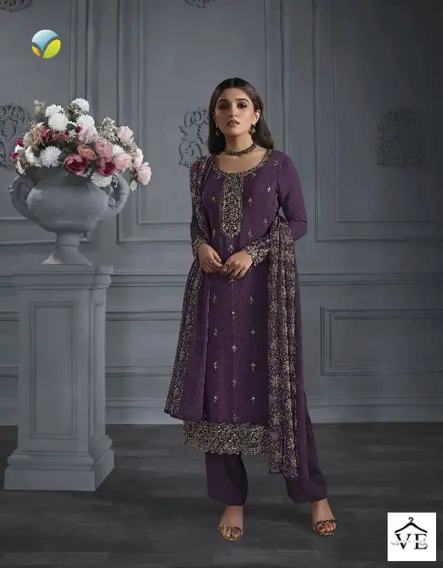 Vinay Fashion Silkina - Royal Crepe 42 Wholesale Designer Salwar Suit Catalog — Wholesale Salwar Suits, MPA wholesale from Surat — Photo 6