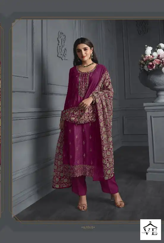 Vinay Fashion Silkina - Royal Crepe 42 Wholesale Designer Salwar Suit Catalog — Wholesale Salwar Suits, MPA wholesale from Surat — Photo 8