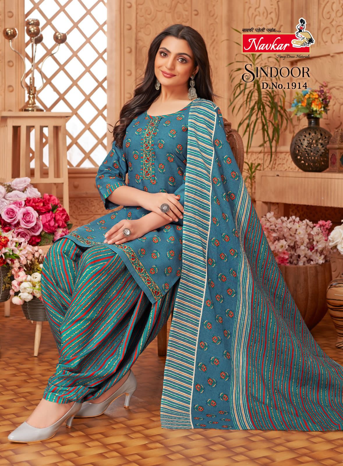 Navkar Sindoor Vol 19 Mix Cotton Print Wholesale Readymade Salwar Suit Catalog — Wholesale Salwar Suits, MPA wholesale from Surat - Gallery Image 12