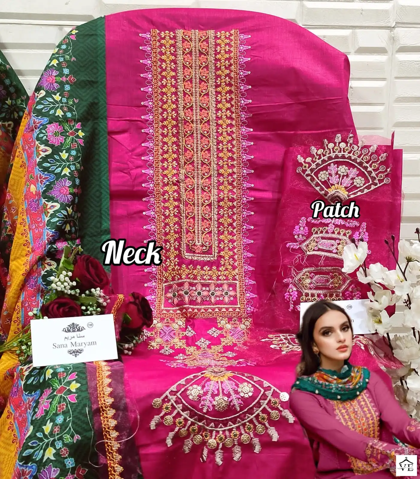 Sana Maryam Sm 148 Cotton Wholesale Pakistani Salwar Suit Catalog — Wholesale Salwar Suits, MPA wholesale from Surat — view 8