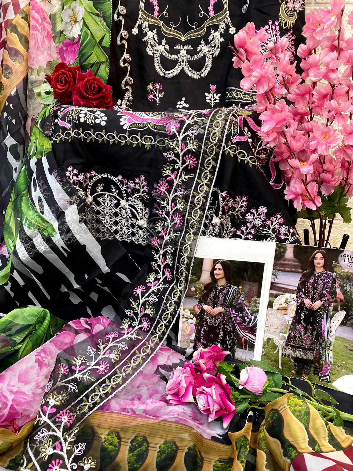 Sobia Nazir Sn 1021 Lawn Wholesale Pakistani Salwar Suit Catalog — Wholesale Salwar Suits, MPA wholesale from Surat — view 5