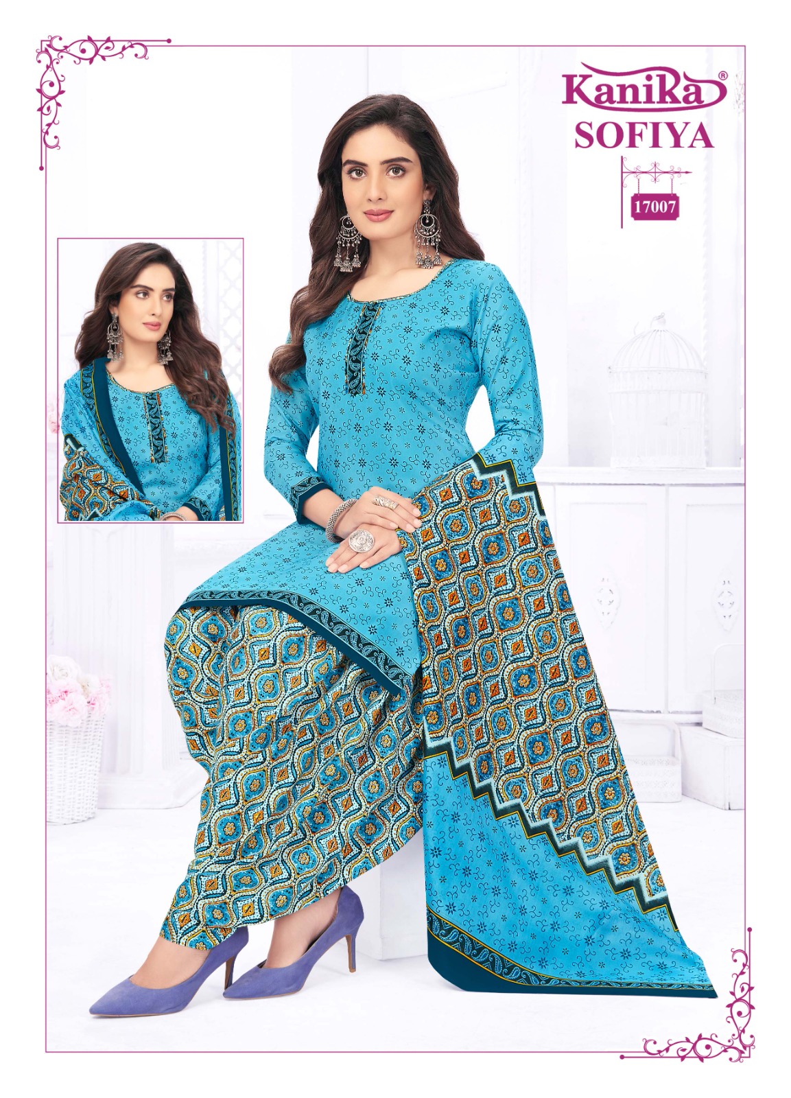 Kanika Sofiya Vol 17 Cotton Wholesale Readymade Salwar Suits Catalog — Wholesale Salwar Suits, MPA wholesale from Surat - Gallery Image 9