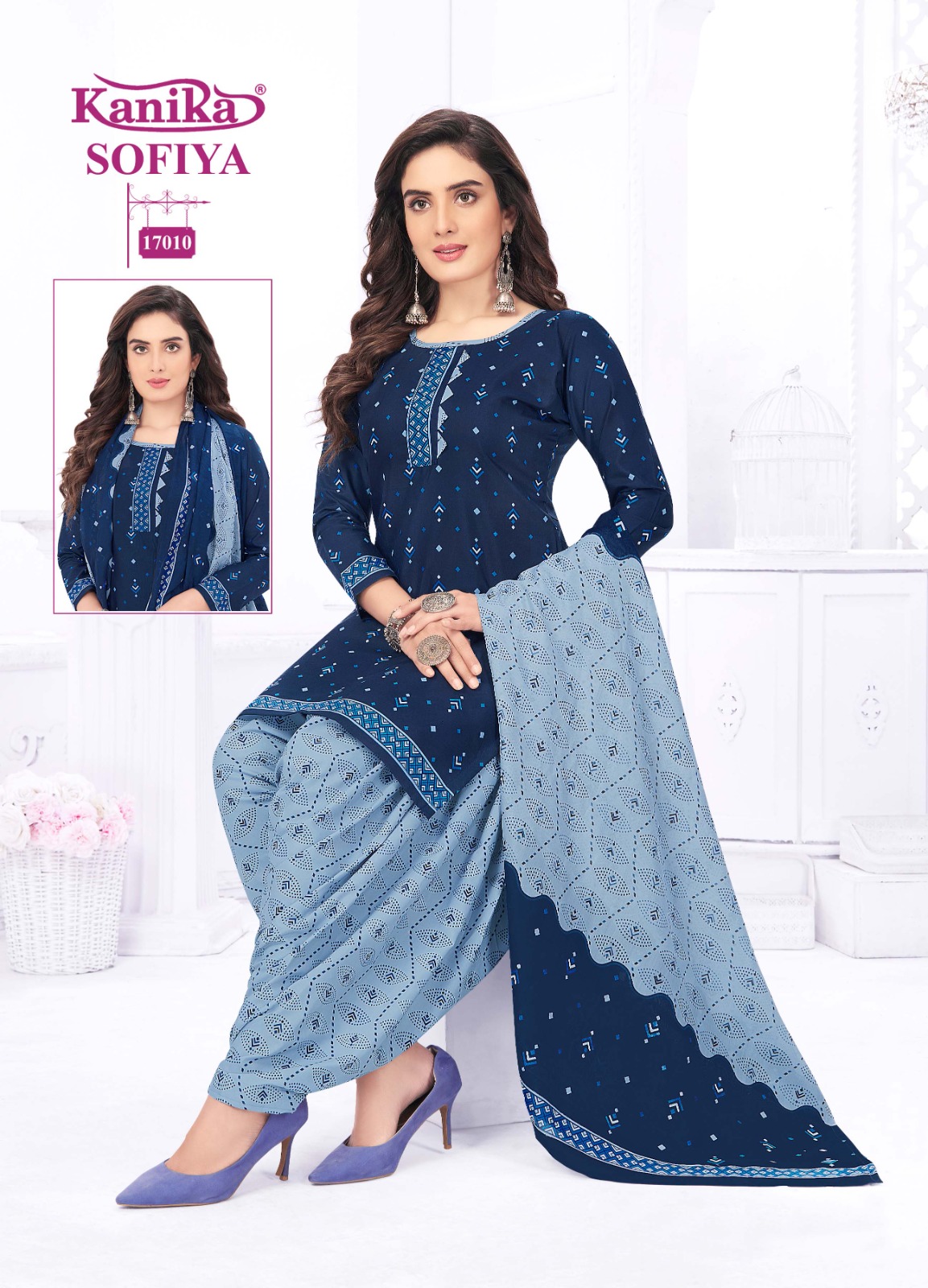 Kanika Sofiya Vol 17 Cotton Wholesale Readymade Salwar Suits Catalog — Wholesale Salwar Suits, MPA wholesale from Surat - Gallery Image 12