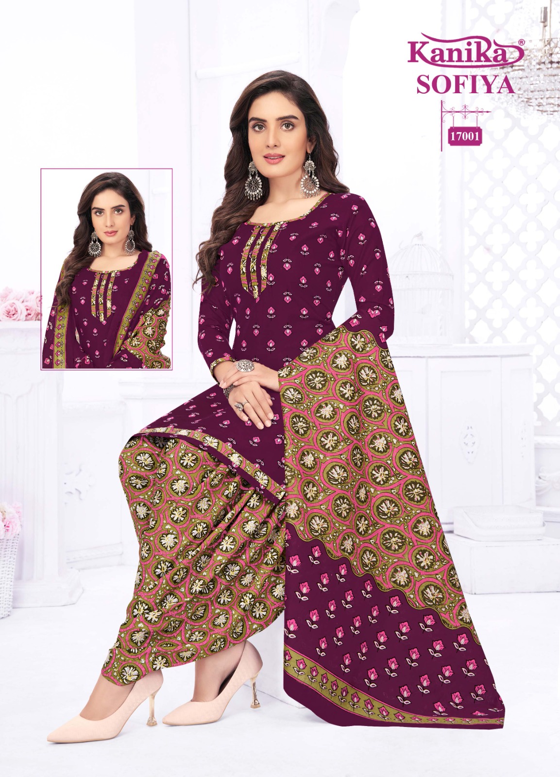 Kanika Sofiya Vol 17 Cotton Wholesale Readymade Salwar Suits Catalog — Wholesale Salwar Suits, MPA wholesale from Surat - Gallery Image 2