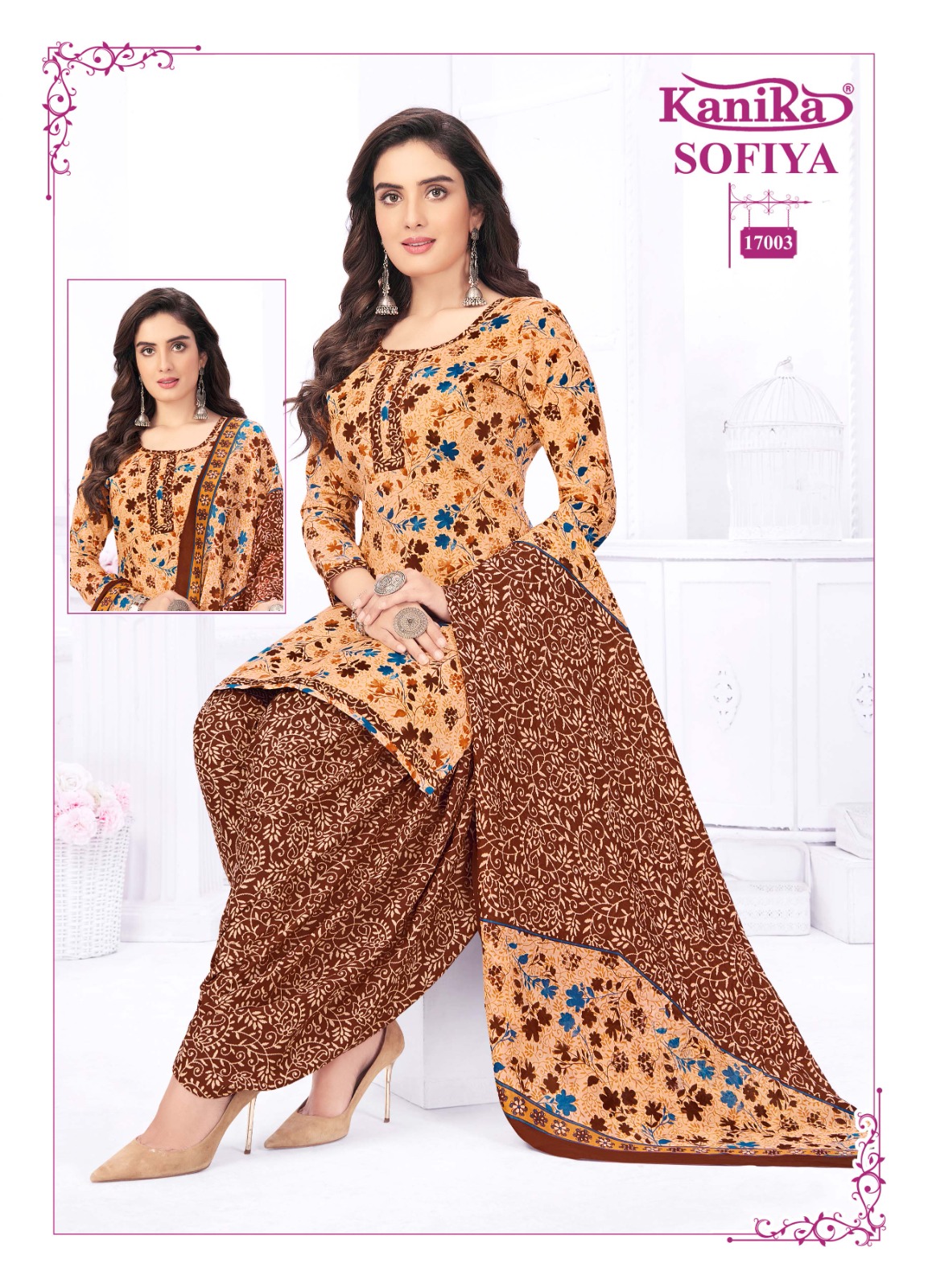 Kanika Sofiya Vol 17 Cotton Wholesale Readymade Salwar Suits Catalog — Wholesale Salwar Suits, MPA wholesale from Surat - Gallery Image 3