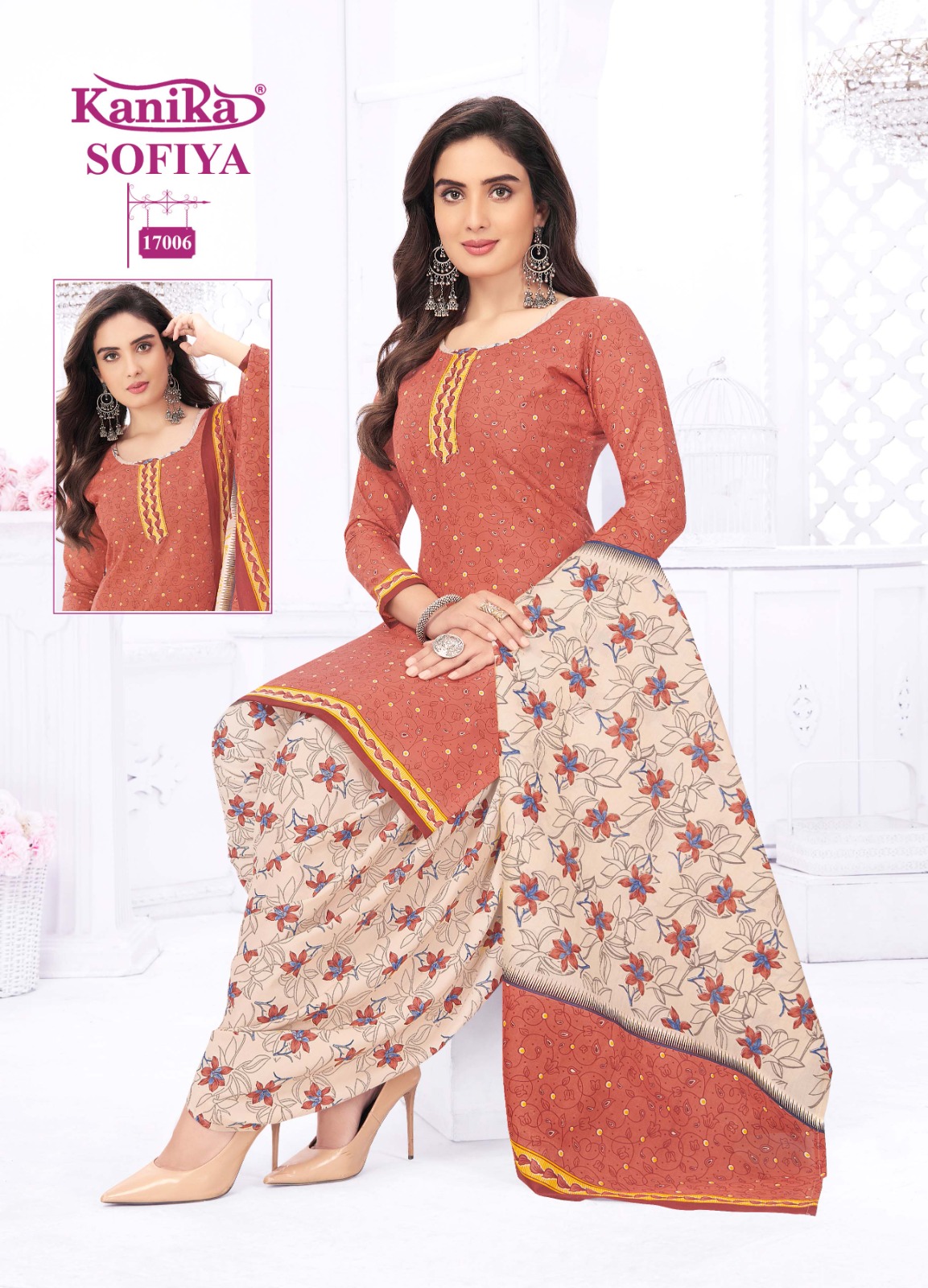 Kanika Sofiya Vol 17 Cotton Wholesale Readymade Salwar Suits Catalog — Wholesale Salwar Suits, MPA wholesale from Surat - Gallery Image 6