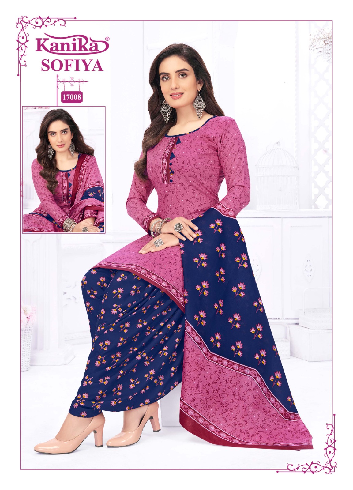 Kanika Sofiya Vol 17 Cotton Wholesale Readymade Salwar Suits Catalog — Wholesale Salwar Suits, MPA wholesale from Surat - Gallery Image 7