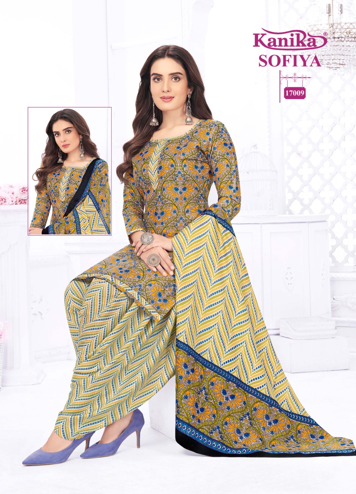 Kanika Sofiya Vol 17 Cotton Wholesale Readymade Salwar Suits Catalog — Wholesale Salwar Suits, MPA wholesale from Surat - Gallery Image 8