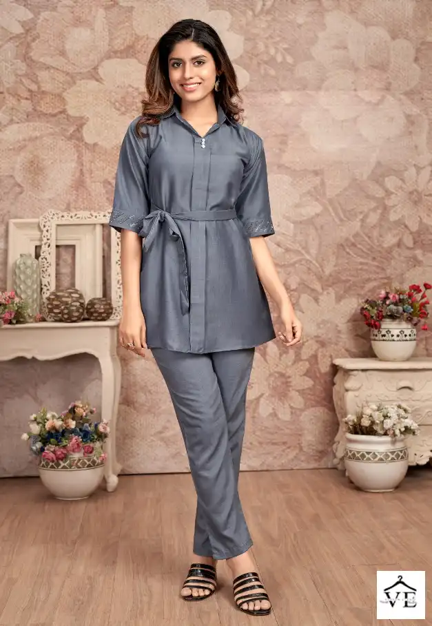 Vardan Ethnic Sophia Mal Cotton Wholesale Coat Pant Set Catalog — Wholesale Kurtis, MPA wholesale from Surat — view 7